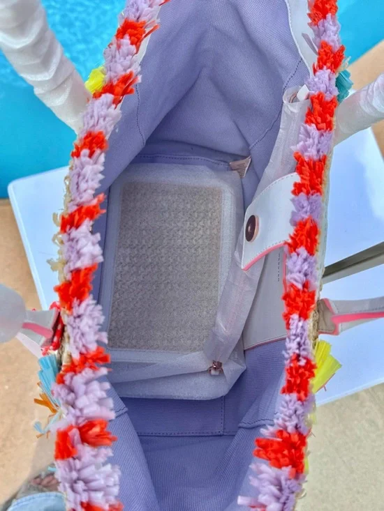 Sophia Webster Taya Raffia Multi-Colored Tote - Picture 8 of 16